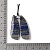 2Pcs Natural Lapis Lazuli Pendants G-A228-02F-3