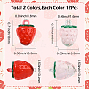 24Pcs 2 Colors Transparent Acrylic Pendants OACR-SC0002-51-2