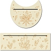 2Pcs 2 Style Natural Wood Card Stand for Tarot DJEW-GF0001-23-1