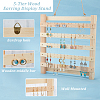 5-Tier Wall-Mounted Wood Earring Display Stand EDIS-WH0016-026-4