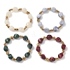 Acrylic Imitation Gemstone Beads Stretch Bracelets for Women BJEW-JB13273-2