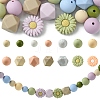 48Pcs 14 Styles Food Grade Eco-Friendly Silicone Focal Beads DIY-YW0008-83B-1