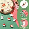 14Pcs 7 Styles Christmas Handmade Porcelain Beads PORC-CJ0001-36-3