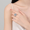 Rotatable Open Cuff Rings for Women RJEW-S402-07P-3