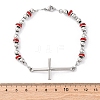 201 Stainless Steel Link Chain Bracelets BJEW-A032-01P-03-3