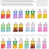 DIY Bear Resin Dangle Making Kits DIY-NB0004-25P-1