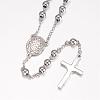 201 Stainless Steel Necklaces NJEW-K063-03P-3