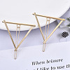 Alloy Hollow Geometric Hair Pin PHAR-N005-015G-4