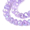 Dyed Crackle Imitation Jade Glass Beads Strands EGLA-Q131-02B-05-3