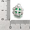 Brass Micro Pave Cubic Zirconia Pendants KK-D385-01P-02-3