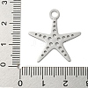 Non-Tarnish 304 Stainless Steel Pendants STAS-B056-21P-3