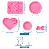 DIY Keychain Silicone Molds Kits DIY-TA0008-64-7