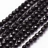 Natural Black Onyx Beads Strands G-N0171-10-3mm-1