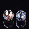 Handmade Blown Glass Globe Beads X-DH017J-1-18mm-AB-2