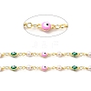 Enamel Evil Eye Link Chains CHC-C003-21G-06-2