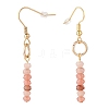 Dyed Natural Malaysia Jade Beads Dangle Earrings EJEW-JE04709-05-3