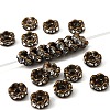 Brass Rhinestone Spacer Beads X-RB-A014-L6mm-01AB-NF-1