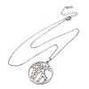 304 Stainless Steel Pendant Cable Chain Necklaces for Men Women NJEW-K308-03D-P-4