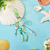 Jellyfish Glass & Acrylic Pendant Decorations HJEW-TAC0034-11