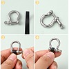 Alloy D-Ring Anchor Shackle Clasps X-PALLOY-L169-08-3