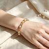 Vintage White Round Imitation Pearl Iron Chain 2-Strand Bracelets for Women HP8707-4