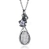 Thai 925 Sterling Silver Pendant Necklaces NJEW-BB32716-6