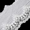 Cotton Lace Embroidery Flower Fabric DIY-XCP0002-94-3