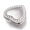 Tarnish Resistant 316 Stainless Steel Locket Pendants STAS-Z010-02-4