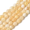 Natural Yellow Jade Beads Strands G-K376-F08-01-2