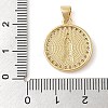 Brass & Clear Cubic Zirconia Pendants KK-I712-10G-3