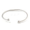 Non-Tarnish 304 Stainless Steel Cuff Bangles BJEW-P331-03P-3