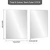   6 Pcs 2 Colors Aluminum Heat Transfer Plate AJEW-PH0001-63-4