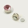 Stainless Steel Magnetic Ear Studs with Rhinestone EJEW-I054C-01-1