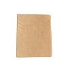 Rectangle Cardboard Earring Display Cards CDIS-WH0020-04-2
