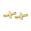 Rack Plating Brass Letter Connector Charms KK-C007-38G-X-3