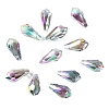 72Pcs Transparent Eletroplate Glass Charms PW-WG62C09-02-1