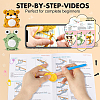 1 Set Elk/Tiger/Frog DIY Knitting Kits for Beginners DIY-SC0026-48-3