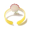 Flower Resin Cuff Bangle for Children LS-BJEW-Q774-01E-3