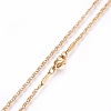 304 Stainless Steel Lumachina Chain Necklaces NJEW-F248-17A-G-2