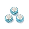 Alloy Rhinestone Clay Pave Beads ALRI-D300-03S-11-1