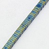 Electroplate Non-magnetic Synthetic Hematite Heishi Beads Strands G-J171B-4x4mm-04-3