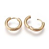 Ion Plating(IP) 304 Stainless Steel Huggie Hoop Earrings LS-EJEW-O087-06B-2