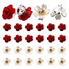 28Pcs 2 Styles Alloy & ABS Hair Fastener PHAR-GO0001-03-1