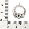 Brass Micro Pave Cubic Zirconia Pendants KK-P308-77P-3