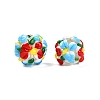 Handmade Two-Tone Lampwork Beads LAMP-T022-01A-04-1