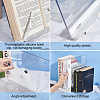 Foldable Rectangle Acrylic Desktop Display Stands ODIS-WH0038-46-4