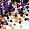 800Pcs 8 Styles Halloween Handmade DIY Doll Craft Pom Pom Yarn Pom Pom Balls FABR-TA0001-02-2
