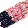 Natural & Synthetic Mixed Gemstone Beads Strands G-D080-A01-02-30-4