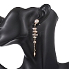 Natural Freshwater Shell Stud Dangle Earrings EJEW-JE07250-3