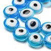 Handmade Evil Eyes Lampwork Beads Strands LAMP-H001-11A-02-3